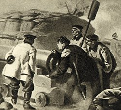 Загрузить увеличенное изображение. 640x468px.  Размер файла 147,44kb
Адмирал Нахимов на севастопольском бастионе