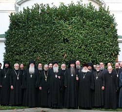 Загрузить увеличенное изображение. 576x393px.  Размер файла 42,53kb
Участники пастырского совещания Сан-Францисской и Западно-Американской епархии