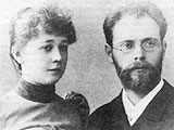 Сильвио (Валентин Амвросиевич) Данини с женой