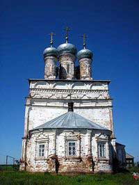 Церковь в с. Лысково, построенная на месте храма, в котором служил Никита Минов