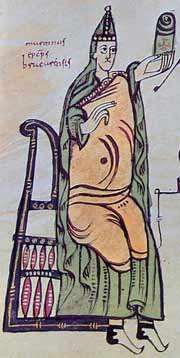 Святой Мартин Думийский. Кодекс Альбелденсе, монастырь Эль Эскориал. Мадрид