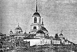 Каширский Никитский монастырь. Литогафия 1908 г.