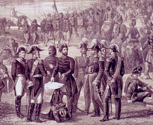 Совет союзников в Варне 19 мая 1854 г. Фрагмент.