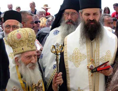 Патриарх Сербский Павел и епископ Липлянский Феодосий (Шибалич)