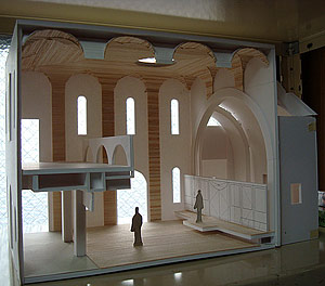 Макет интерьера будущего храма