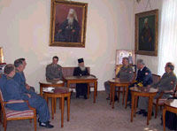 Представители  генерального штаба на встрече с Патриархом