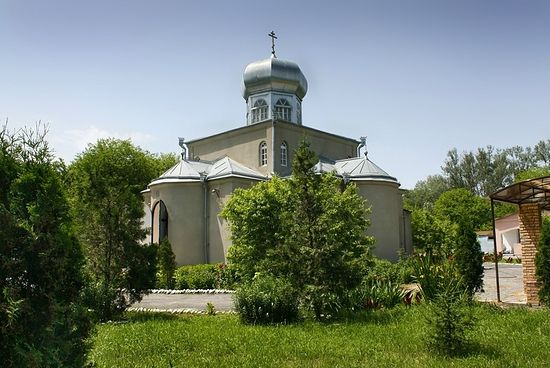 The Church of Nativity in Blagoveshenka Village. Located in the eastern part of Blagoveshenka settlement, 20 km west of Prokhladnyi and 46 km northeast of Nalchik.