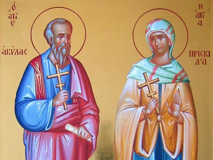 Апостол Акила и его жена Прискилла
