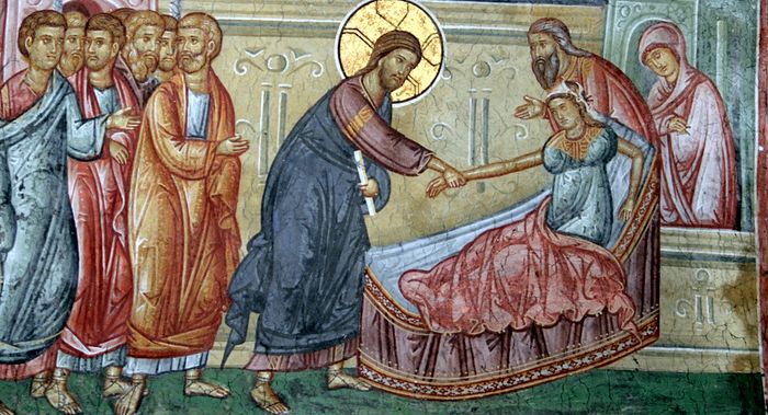 Христос воскрешает дочь Иаира