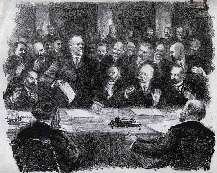 Заседание Временного комитета Государственной Думы 28 февраля 1917 года. 