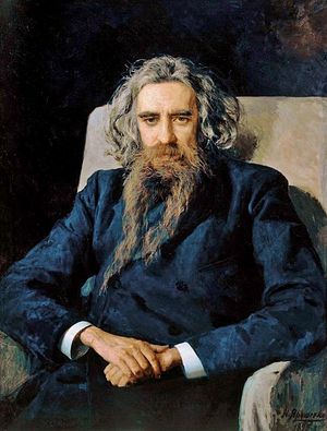 В. С. Соловьёв. Портрет работы Н. А. Ярошенко 1892 года
